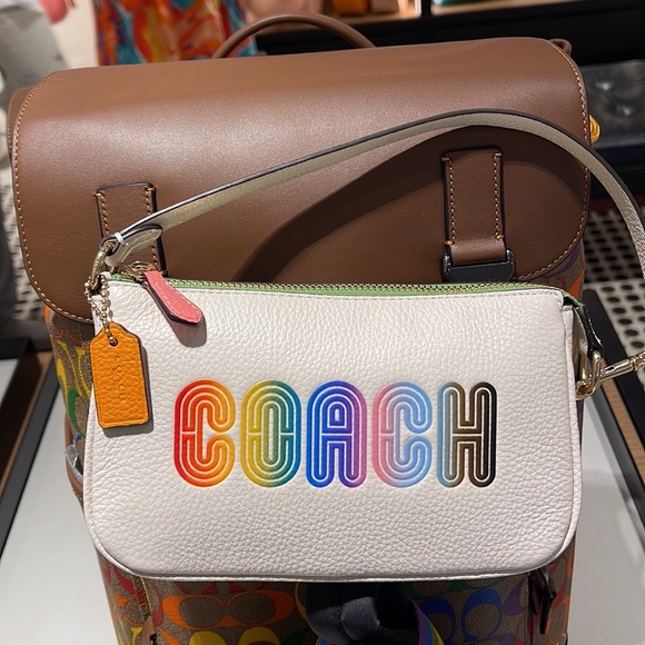 Coach Nolita 19 With Rainbow Coach 
Gold/Chalk Multi - Picture 8 of 16